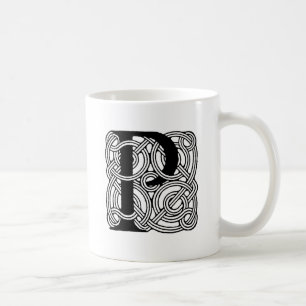 Mug LETTRE P Vintage Céleste Knot Monogramme