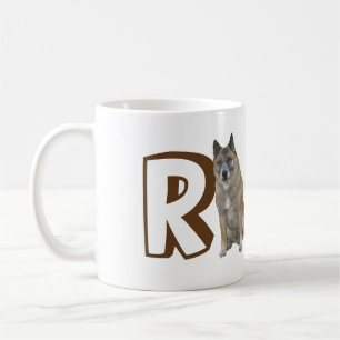 Mug - Lettre R Grand Chien et nom