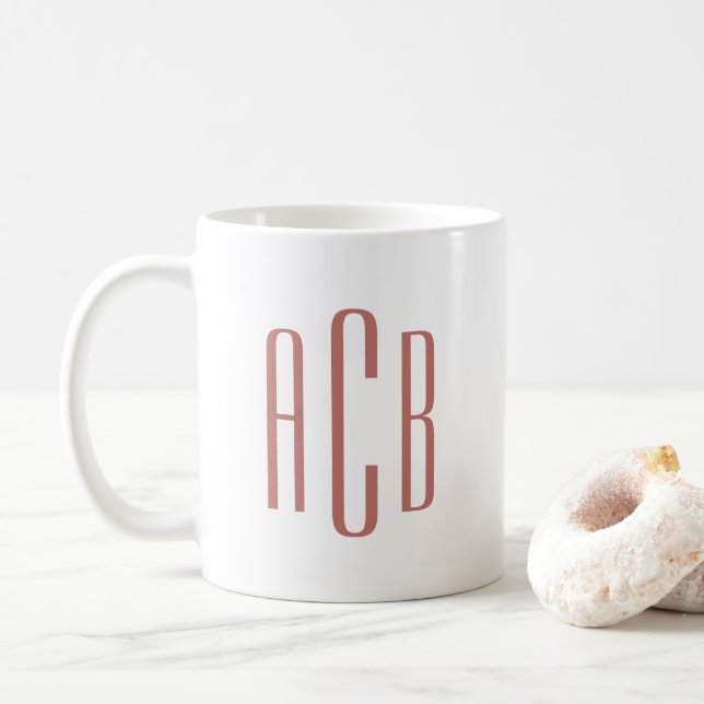 MUG LETTRE TROISIÈME MOYENNE TERACTTA DOUCE (Avec donut)