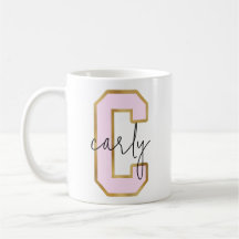 Lettre Varsity du Pink Gold College Monogramme C