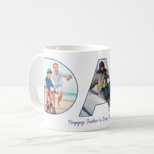Mug Lettres de coupure de photo de première Fête des p
