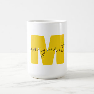 Mug Lettres Initiales De Monogramme Personnalisées Nom