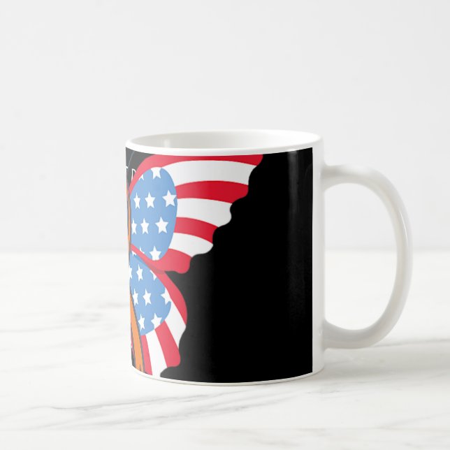 Mug Leucémie Cancer du Sang États-Unis Drapeau América (Droite)