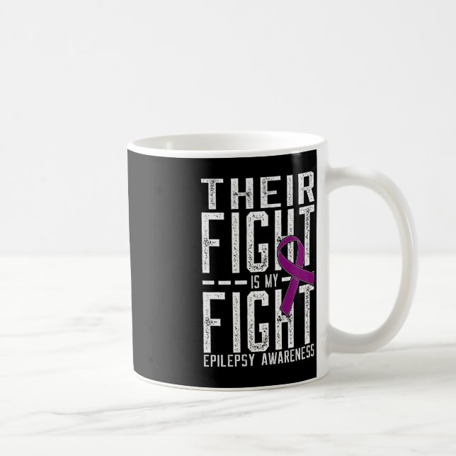 Mug Leur combat est Mon combat Epilepsie Conscience (Droite)