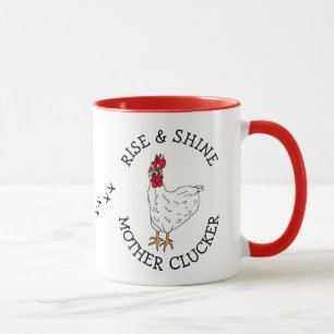 Mug Lève et brillante Mère Clucker Drôle Humour de pou