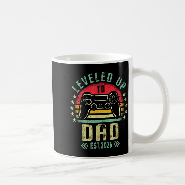 Mug Leveled Up To Dad 2026 Promoted To Daddy Level Unl (Droite)