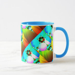 Mug Lever de soleil en cristal - arc-en-ciel abstrait