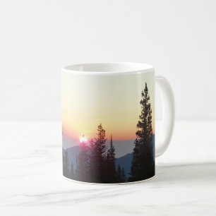 Mug Lever du soleil dans la forêt à Rocky Mountain