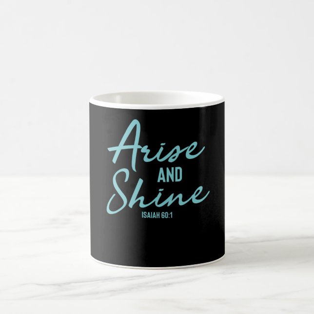 Mug Levez-Vous Et Brillez - La Bible Chrétienne Verse (Centre)