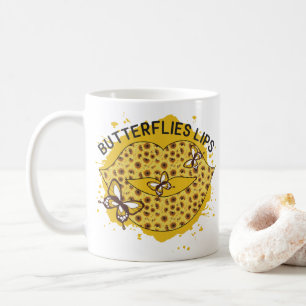 Mug Lèvres des papillons