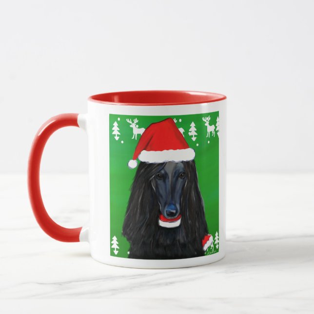 Mug Lévrier Afghan noir (Gauche)