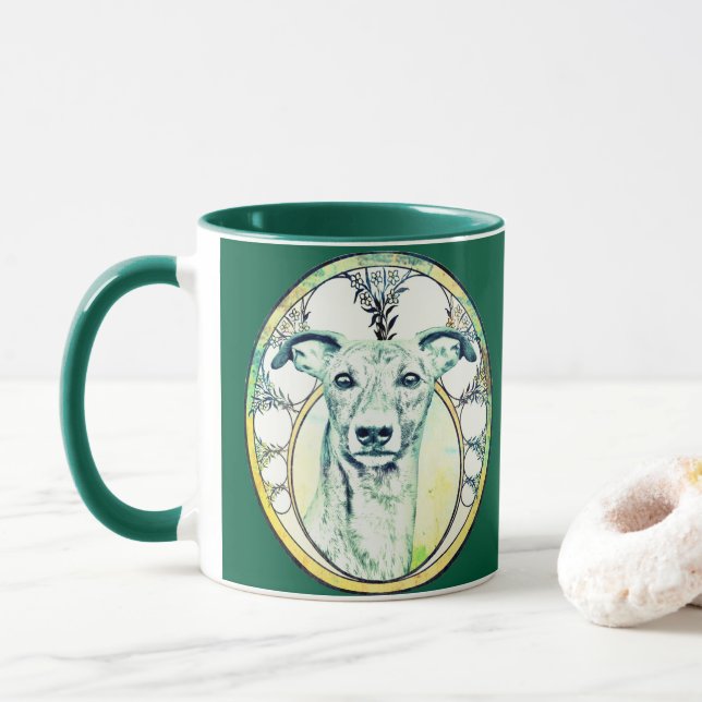 Mug Lévrier délicat  (Avec donut)