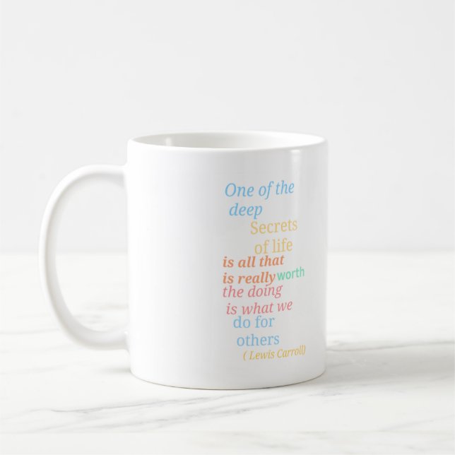 Mug Lewis Carroll Alice au pays des merveilles (Gauche)