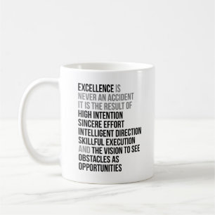 Mug L'excellence n'est jamais un accident