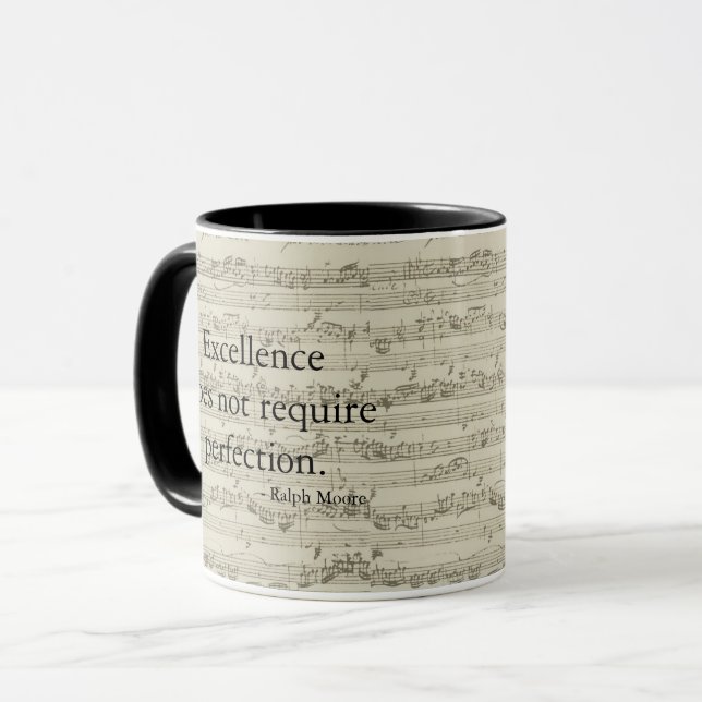 Mug L'excellence n'exige pas la perfection (Devant gauche)