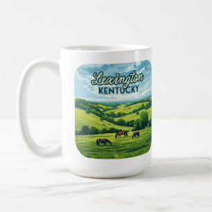 Mug Lexington Kentucky Horloges Bluegrass Fermes Vinta