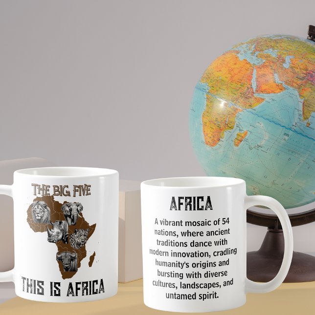 Mug L'explorateur des cinq grandes villes d'Afrique (Créateur téléchargé)