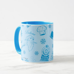Mug L'Express polaire   Motif d'icône de vacances bleu
