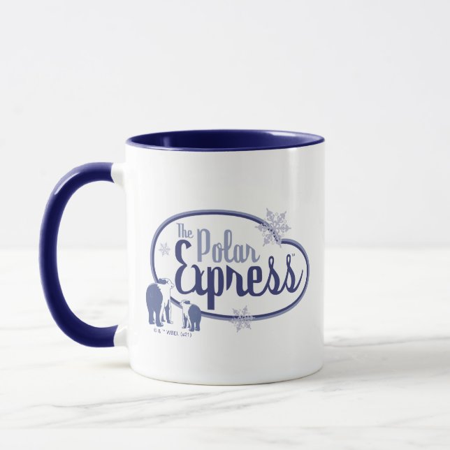Mug L'Express polaire | Ours polaires Retro Graphisme (Gauche)