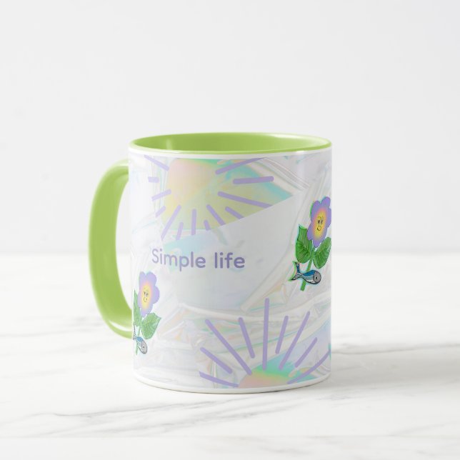 Mug L'expressionnisme semble : une vie simple apporte  (Devant gauche)
