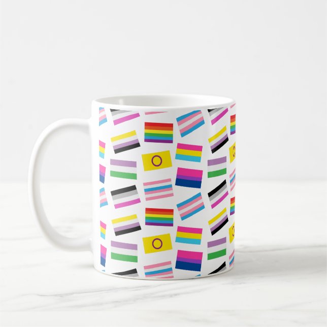 Mug Lgbtq égalité drapeaux lgbtq drapeau sans couture  (Gauche)