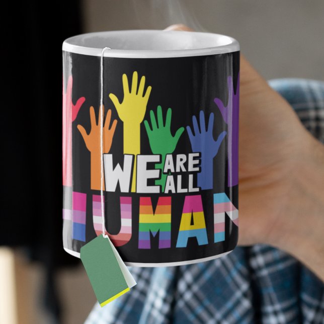 Mug LGBTQ fierté Nous sommes tous des mains arc-en-cie (Créateur téléchargé)