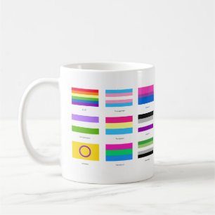 Mug LGBTQIA Pride 9 x DRAPEAUX Rainbow Awareness Chic