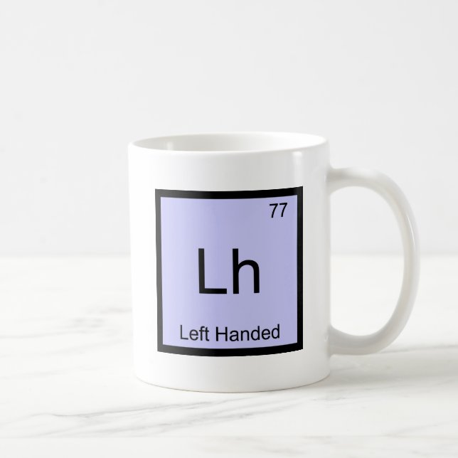 Mug Lh - Symbole de table périodique de chimie à main  (Droite)