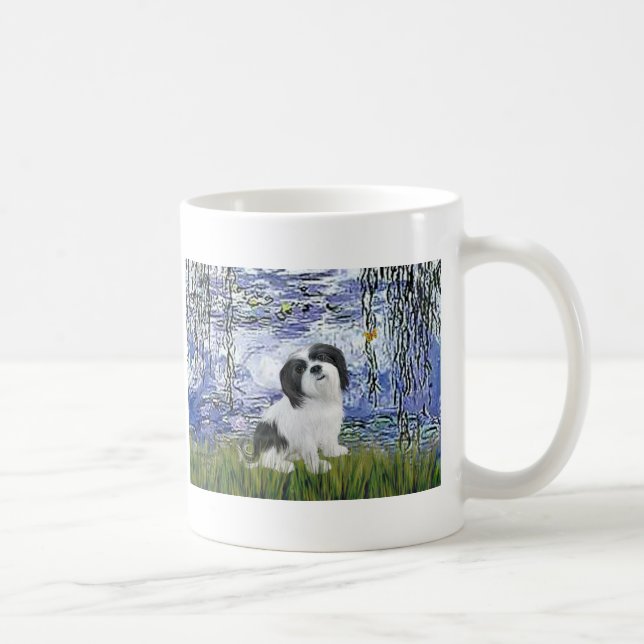 Mug Lhasa Apso 2 - Lilies 6 (Droite)