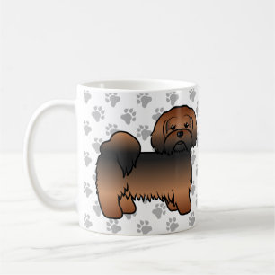 Mug Lhasa Apso Sable Rouge Chien de Dessin Animé Migno