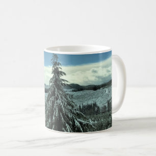 Mug L'hiver dans la forêt d'État de Tillamook, Orego