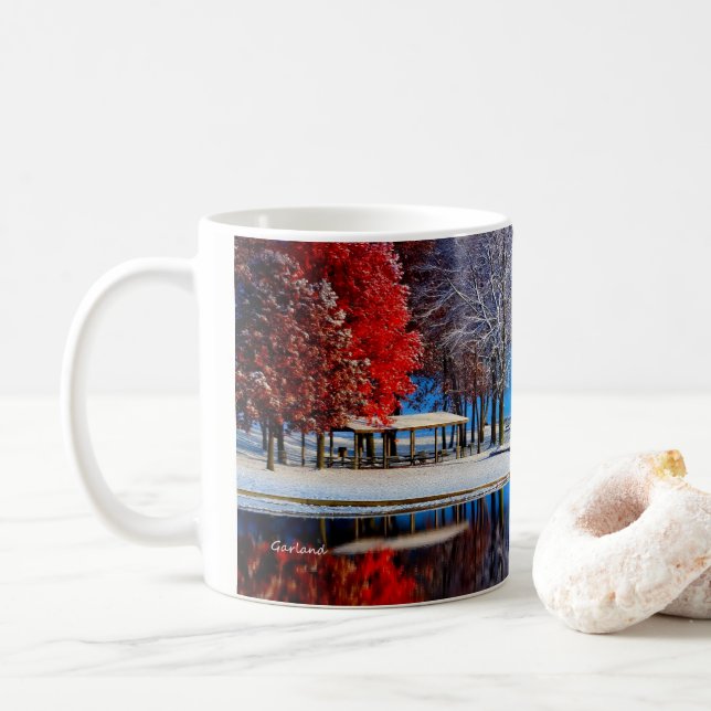 Mug L'hiver se déplace dedans (Avec donut)
