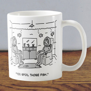 Mug L'Homme Gâche Son Poisson Tropical - Drôle Cartoon