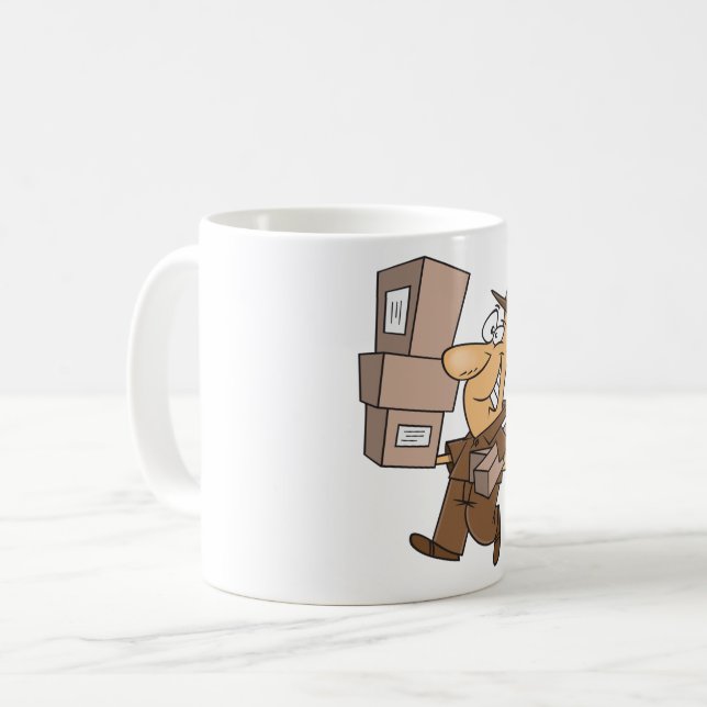 Mug L'homme livre des colis (Devant gauche)