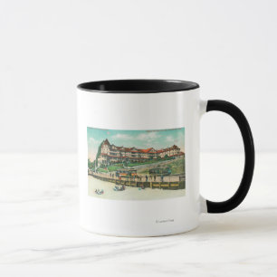 Mug L'hôtel de plage de mer de la plage