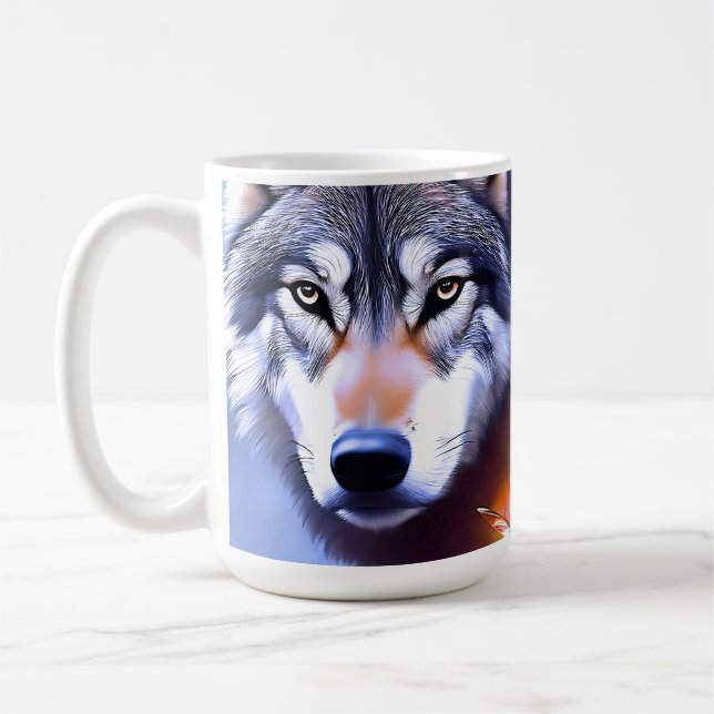 Mug L'Huile De Loup Peint L'Essence De La Beauté, (Gauche)