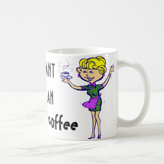 Mug L'humain instantané ajoutent juste le café (Droite)