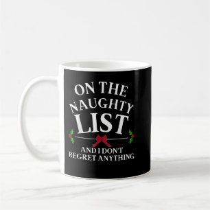 Mug L'Humour De Noël Adulte Sur La Liste Des Méchants 