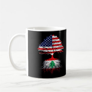 Mug Liban Libanais États-Unis - Les racines du drapeau