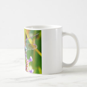 Mug libellule turquoise et violette