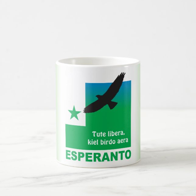 Mug Libera d'espéranto/"de Tute, aera de birdo de (Centre)