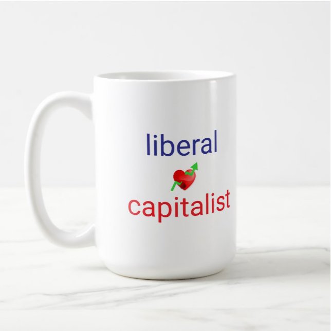 Mug Libéral capitaliste drôle politique (Créateur téléchargé)