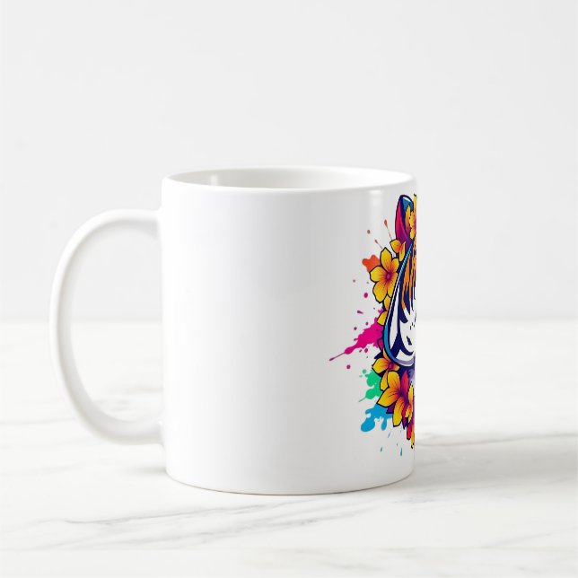 Mug Libérer la résistance intérieure : tigre Requin Fl (Gauche)