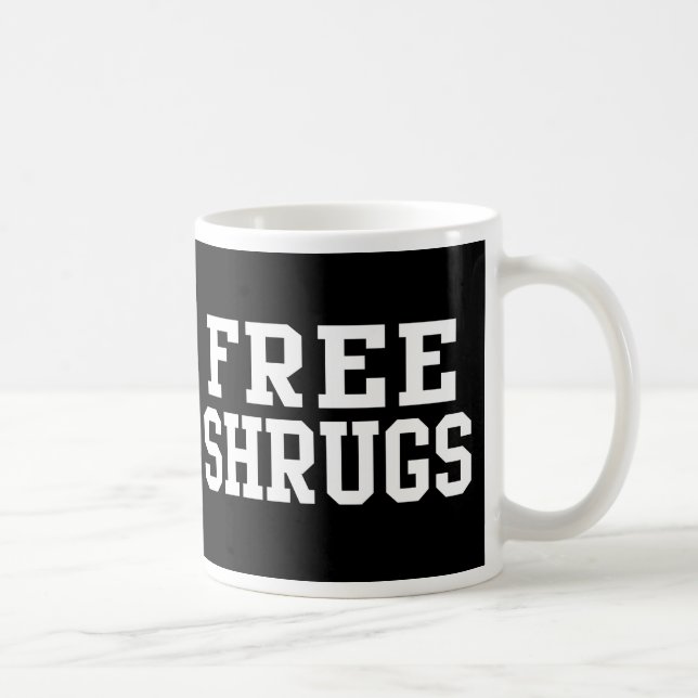 Mug Libérez les Shrugs, parodie drôle (Droite)
