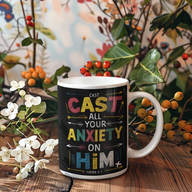 Mug Libérez vos soucis, faites la paix (Créateur téléchargé)