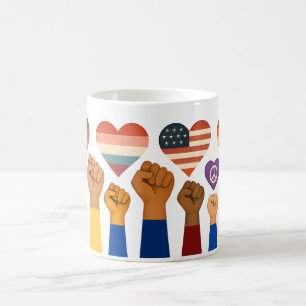 Mug Liberté et justice pour tous pour la liberté de pr