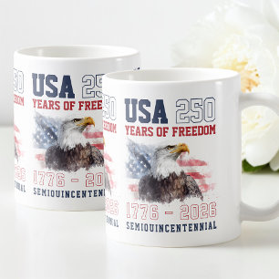 Mug Liberté patriotique 250e anniversaire de l'Amériqu
