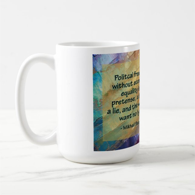 Mug Liberté politique et égalité économique (Gauche)