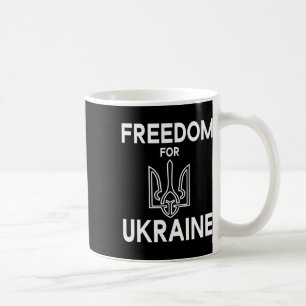 Mug Liberté pour l'Ukraine Armoiries ukrainiennes Trys