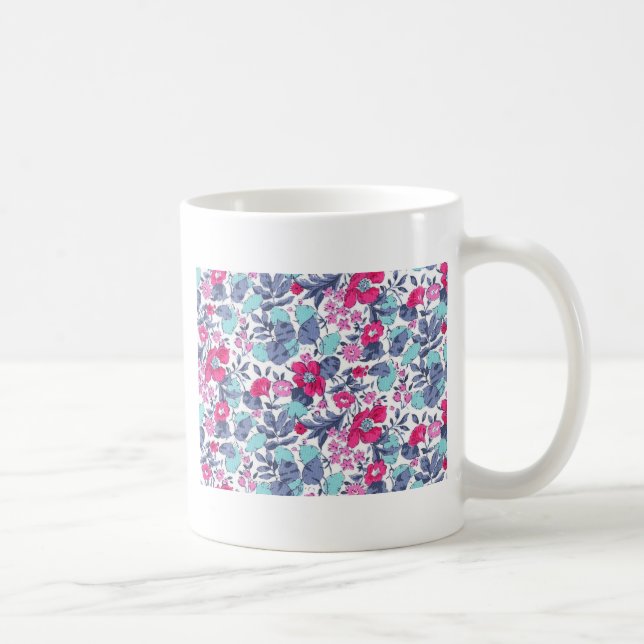 Mug Liberty fleur personnalisable prénom (Droite)